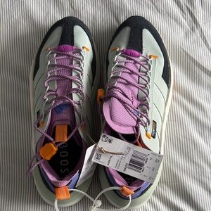 Adidas Cordura Women’s Mint Green & Lavender Sneakers with Orange Accents